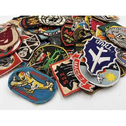 2257 - A collection of US Vietnam War era military cloth patches