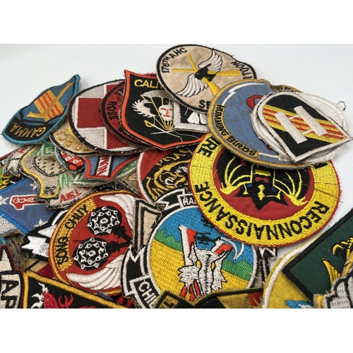 2257 - A collection of US Vietnam War era military cloth patches