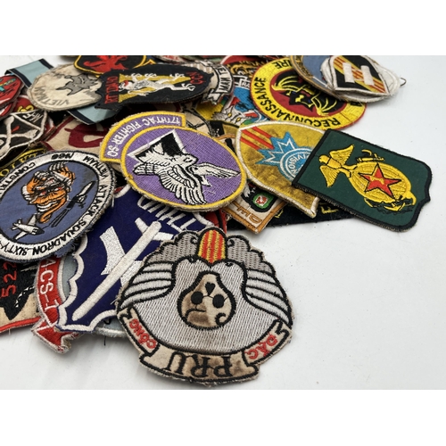 2257 - A collection of US Vietnam War era military cloth patches