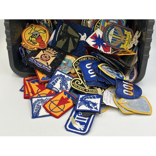 2263 - A large collection of US military cloth patches