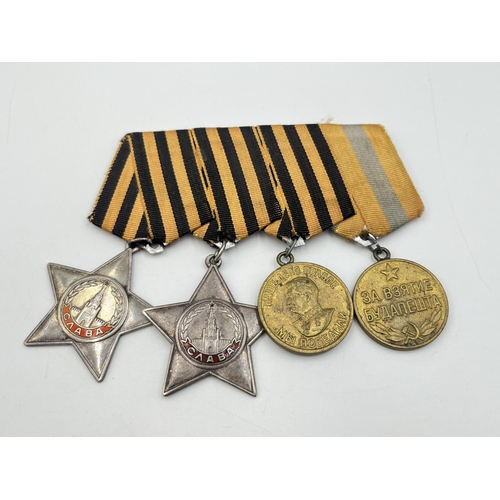 2270 - A WWII Russian medal group to include two Order of Glory etc.