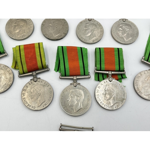 2278 - Ten WWII Defence medals