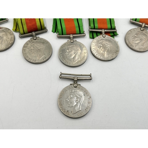 2278 - Ten WWII Defence medals