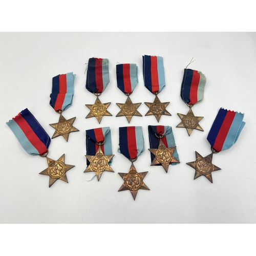 2279 - Ten WWII 1939-1945 Star campaign medals