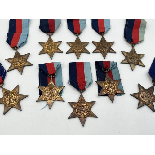 2279 - Ten WWII 1939-1945 Star campaign medals