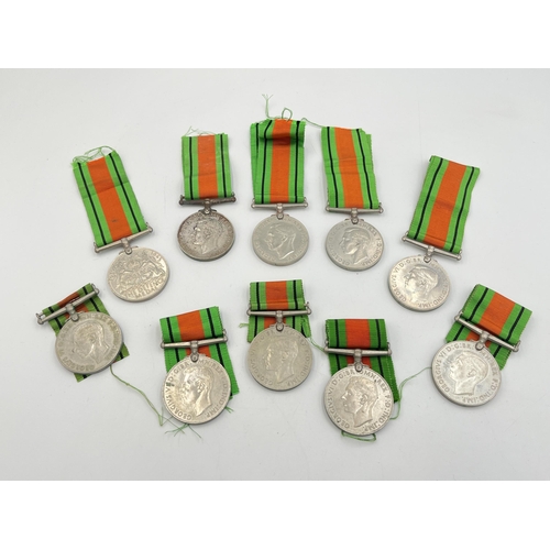 2280 - Ten WWII Defence medals