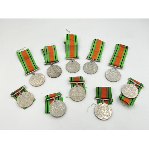 2280 - Ten WWII Defence medals