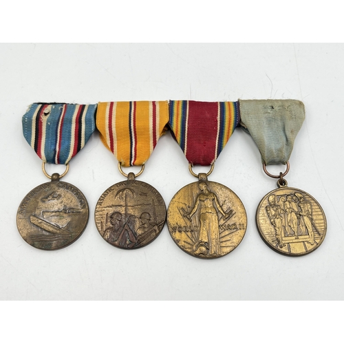 2286 - A United States of America WWII and later medal group to include Victory, Asiatic Pacific Campaign, ... 