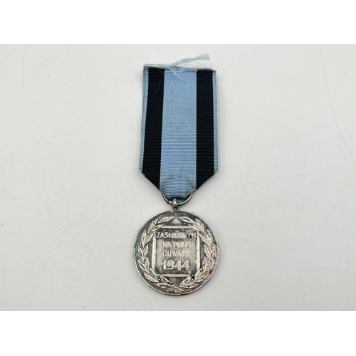 2298 - A WWII Polish Merit on the Field of Glory 1944 silver medal