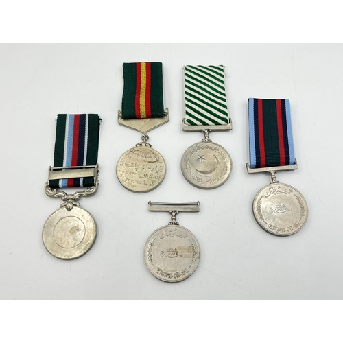 2300 - Five Pakistani medals to include Service, War etc.