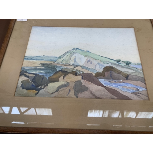 258 - Three framed John Sherard Barnes Wallis (1913-1970) watercolours, two dated 1939 and one dated 1961 ... 