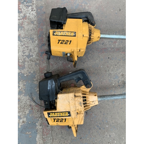 897 - Two Partner T221 petrol strimmers