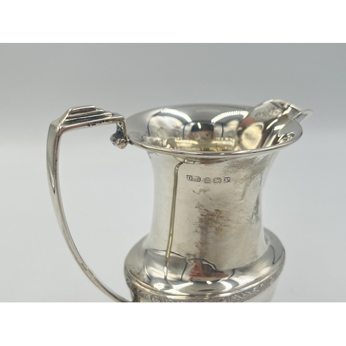 2095 - A Duncan & Scobbie hallmarked Birmingham silver milk jug, dated 1939 - approx. gross weight 132g and... 