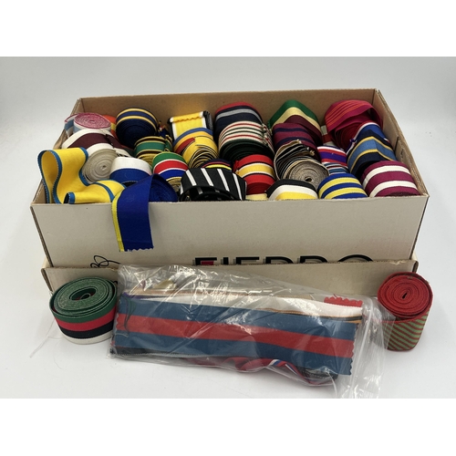 2152 - A large collection of military ribbon