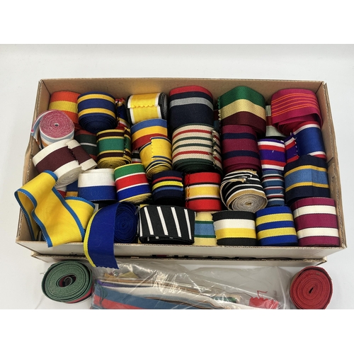 2152 - A large collection of military ribbon