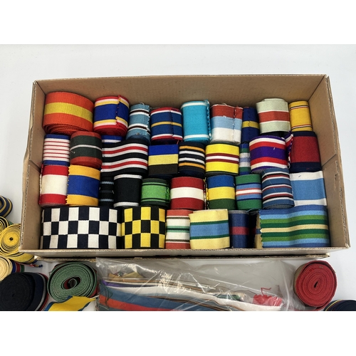 2152 - A large collection of military ribbon