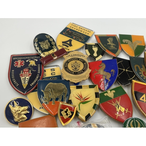 2158 - A collection of South African military badges