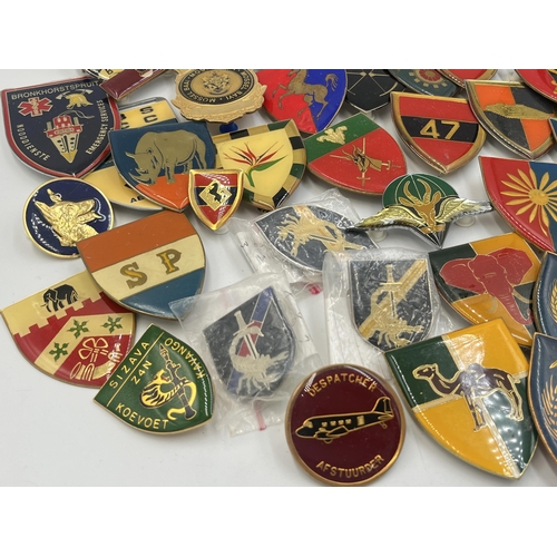 2158 - A collection of South African military badges