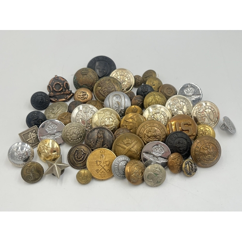 2160 - A collection of military buttons