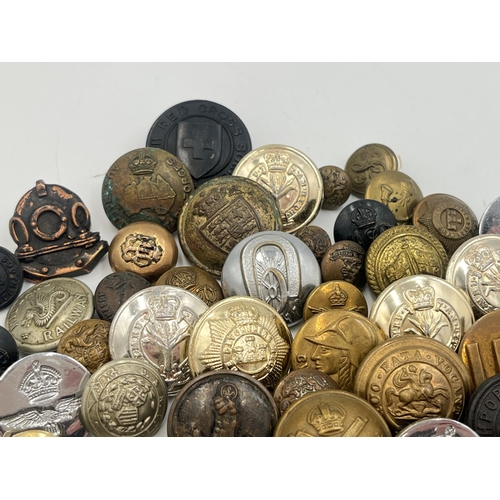 2160 - A collection of military buttons