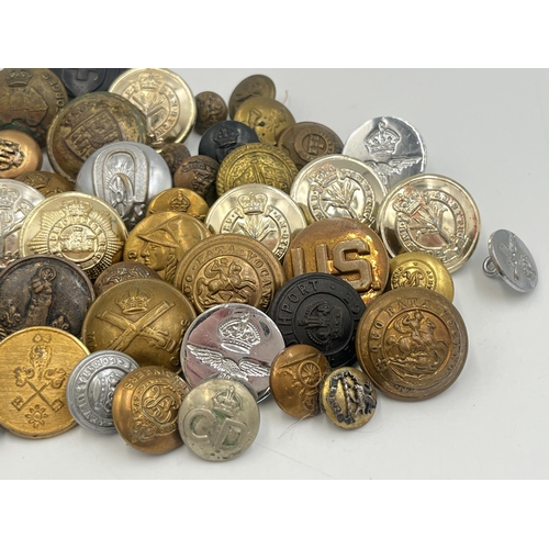 2160 - A collection of military buttons