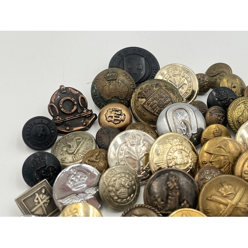 2160 - A collection of military buttons