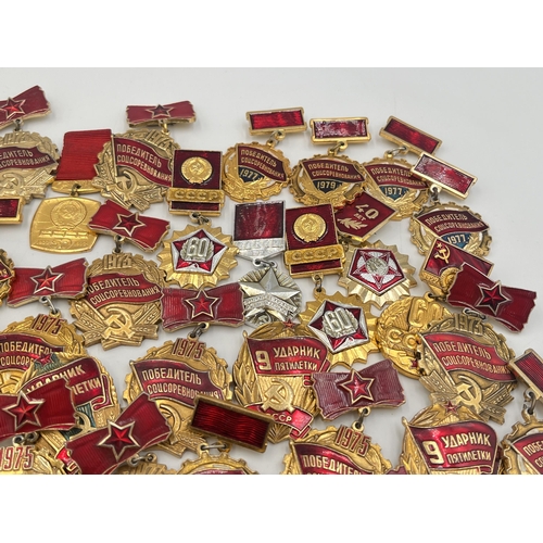 2161 - A collection of Russian badges and medals