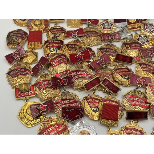 2161 - A collection of Russian badges and medals