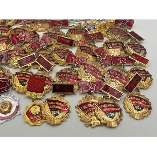 2161 - A collection of Russian badges and medals