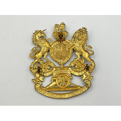 2166 - A Victorian New Zealand Regular Forces helmet plate