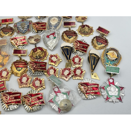 2171 - A collection of Russian badges and medals