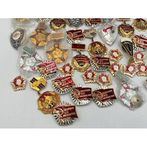 2171 - A collection of Russian badges and medals