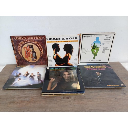 732 - A collection of LP vinyl records to include David McWilliams, Jerry Reed, Verity, Mainline, Steven H... 