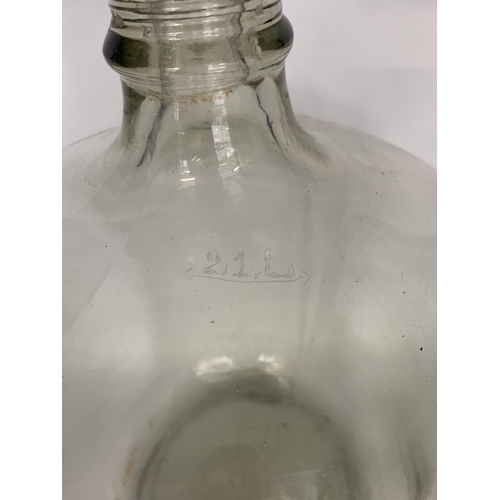 378A - A vintage glass demijohn - approx. 45cm high