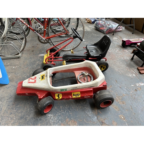 1010 - Two children's pedal karts