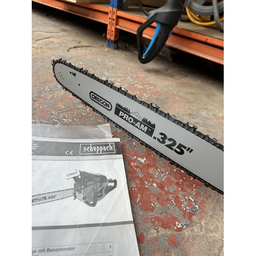 1038 - A Scheppach CSH56 petrol chainsaw