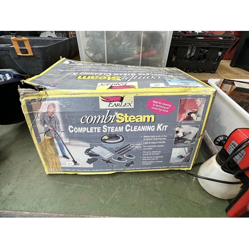 1070 - Two Earlex items, one Combi Steam complete steam cleaning kit and one Super Sprayer 75 electric spra... 