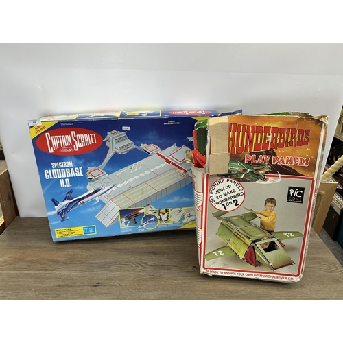 488 - Two items, boxed Pic Toys Thunderbirds play panels and Vivid Imaginations Captain Scarlett and the M... 