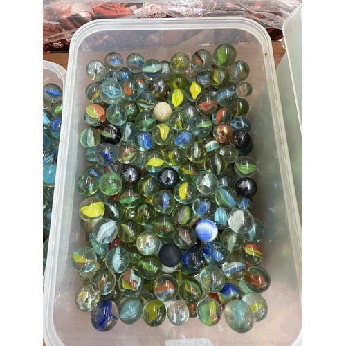 492 - A large collection of glass marbles