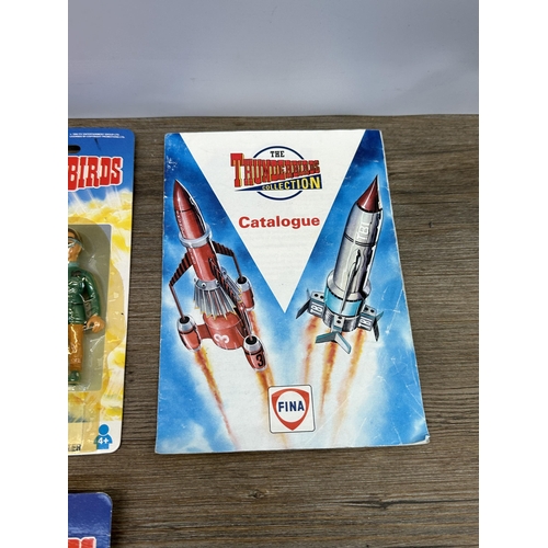 497 - Seven pieces of Thunderbirds Collectables comprising one Fina 1993 promotion complete coin collectio... 