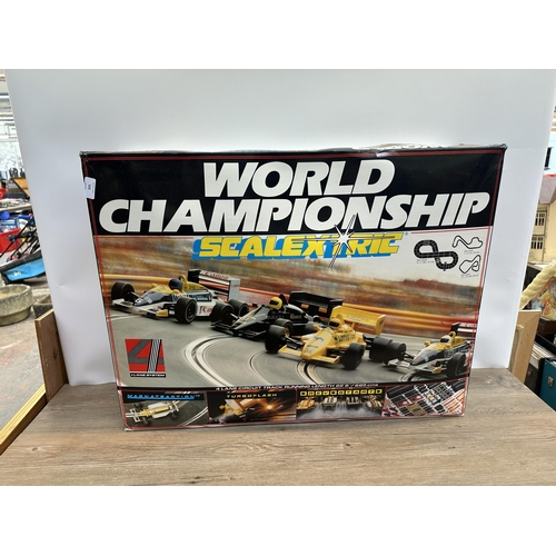 503 - A vintage boxed Scalextric World Championship slot car set