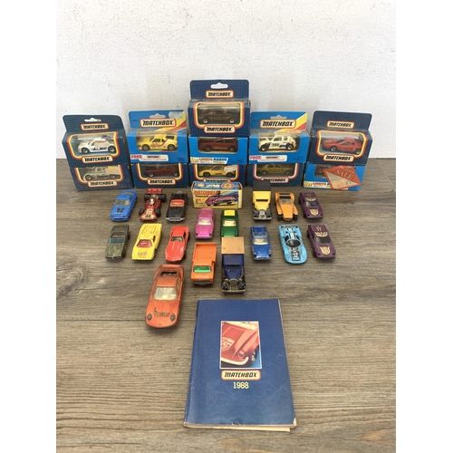 514 - A collection of vintage boxed and unboxed Matchbox diecast model vehicles