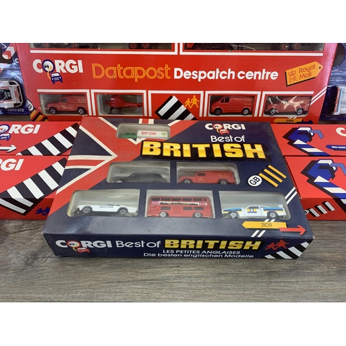 517 - A collection of boxed Corgi diecast model vehicles to include Royal Mail Datapost Dispatch Centre, C... 