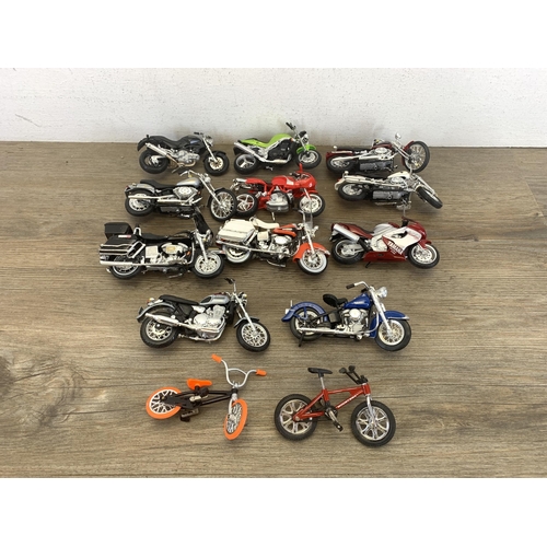 519 - A collection of Maisto model motorbikes