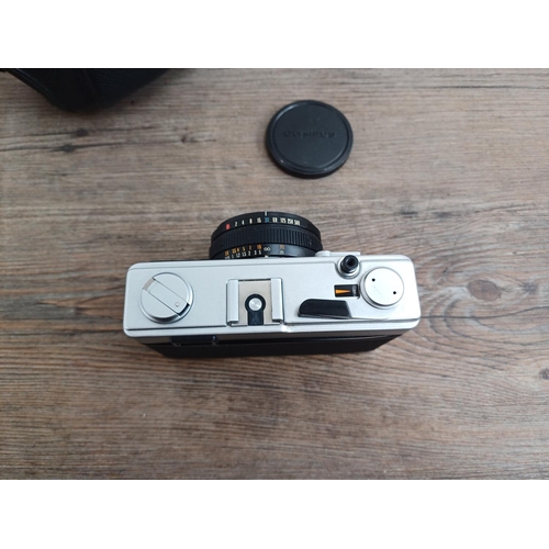 718 - A cased Olympus 35 RD 35mm fully manual mechanical shutter fixed-lens 35mm rangefinder camera fitted... 