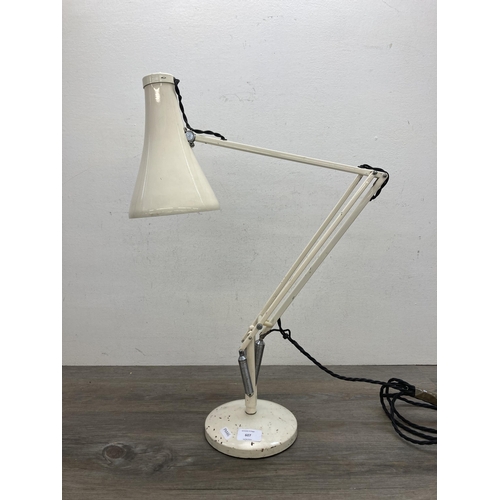 607 - A 1970s Herbert Terry & Sons Ltd. Anglepoise white desk lamp