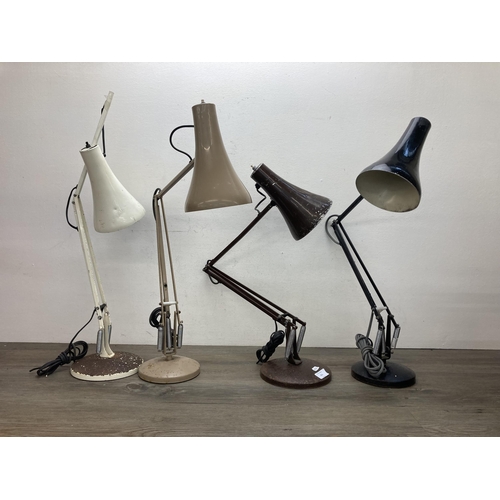 611 - Four vintage Anglepoise model 90 desk lamps