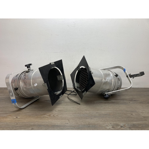 613 - A pair of industrial Tomcat aluminium stage lights