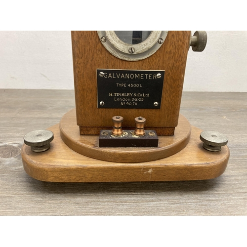 648C - A mid 20th century H. Tinsley & Co Ltd. of London type 4500L galvanometer