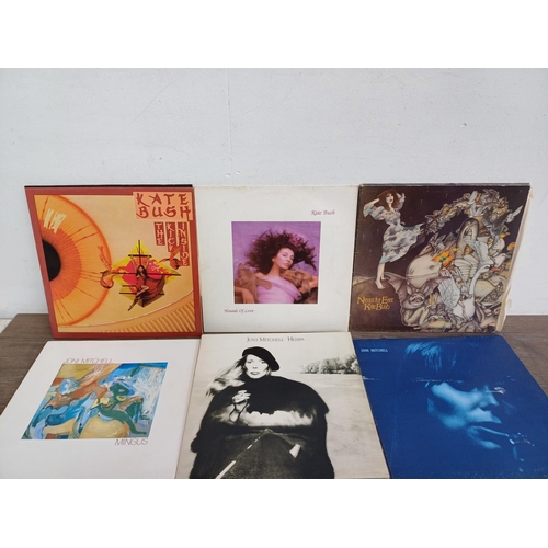 727 - A collection of LP vinyl records to include Judie Tzuke, Joni Mitchell, Rita Coolidge and Kate Bush